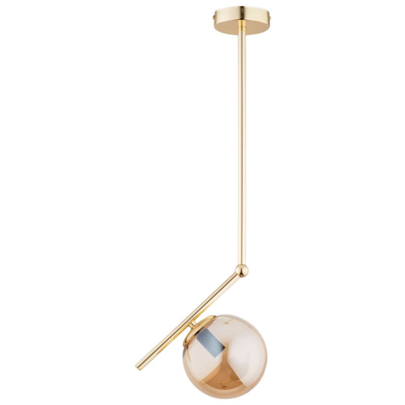 Lampa wisząca Alfa LIBERTY złoto-bursztynowy 1xE14x10W wym:68x15x24cm IP20 -1 szt.