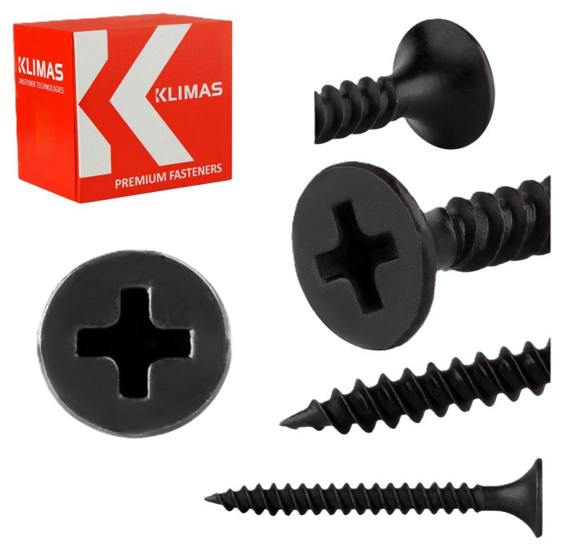 Wkręty do płyt GK Klimas KSGM do metalu fosfatowane 3,5x35 mm 500szt