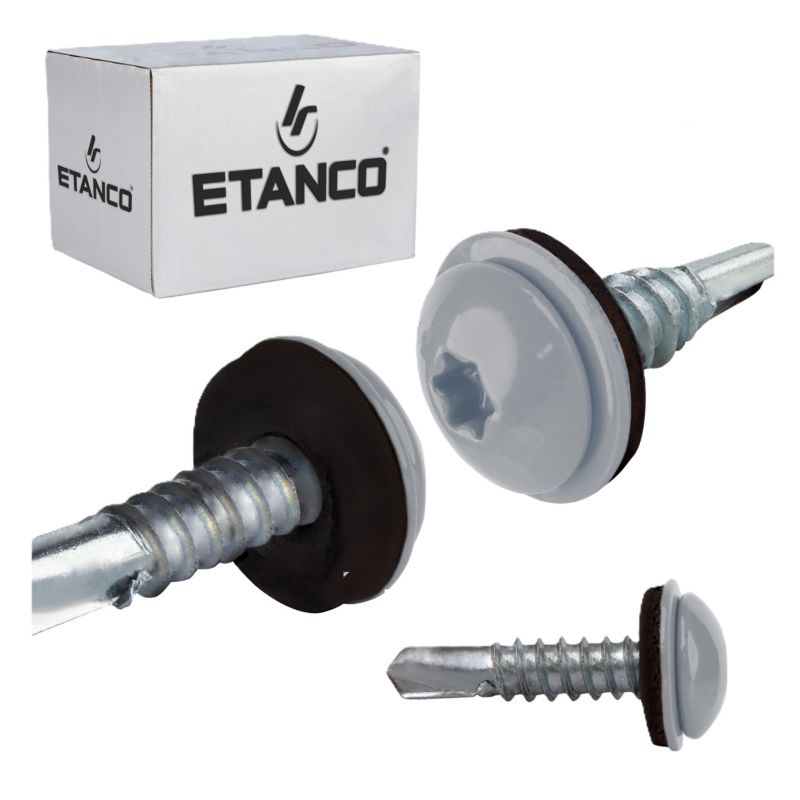 Wkręty samowiercące Etanco GT5 PH Z14 Lakierowany RAL 9006 5,5x25 mm 250szt