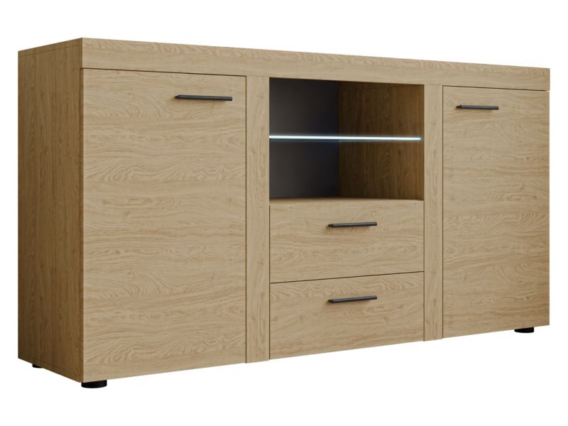 Komoda MIRJAN 24 Rumba z oświetleniem LED dąb olejowany 1 szt.