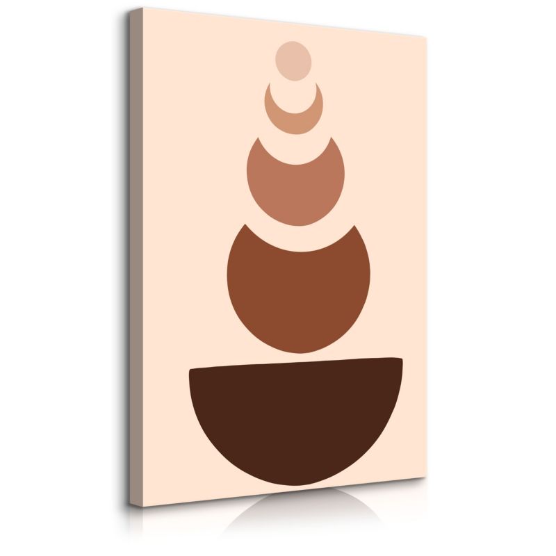 Obraz Muralo Na Płótnie Abstrakcja Księżyce Styl Boho Minimalizm 70x100 cm 1 szt.