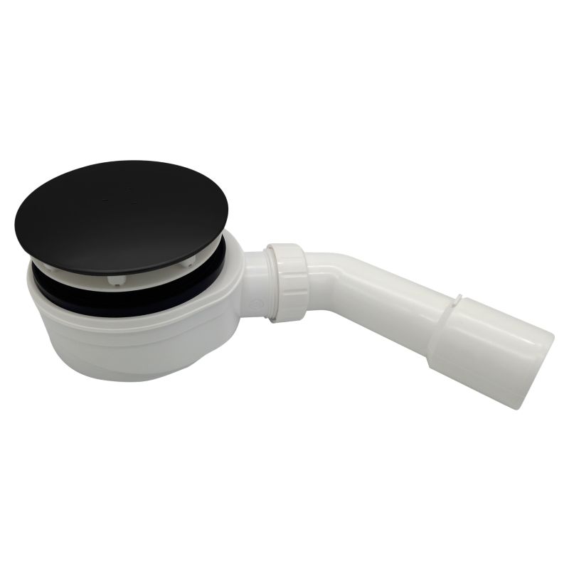 Syfon brodzikowy Jano Aquila niski 51mm z zasyfonowaniem wodnym CZARNY MAT fi120 1 szt.