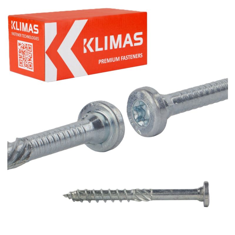 Wkręty do łączników Klimas WKCR Łeb okrągły Stal 8x100 mm 50szt