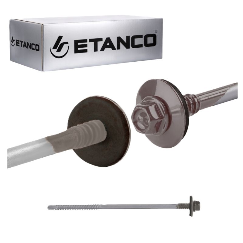 Wkręty konstrukcyjne Etanco GTR6 SP A19 Lakierowane RAL 9007 5,5/6,3x150 mm 100szt