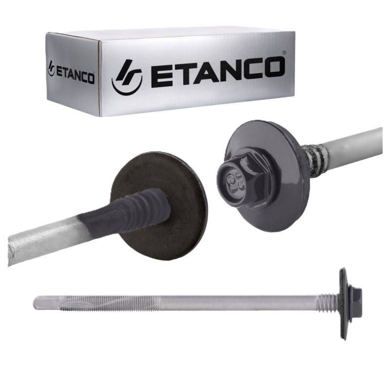 Wkręty dachowe Etanco GTR12 5,5/6,3x150 mm RAL 7016 100szt
