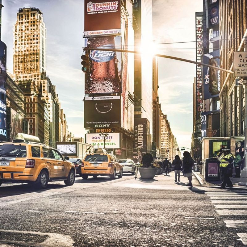 fototapeta Sanders & Sanders Times Square beżowym,szarymIżółtym 368 x 248 cm - 1 rol.