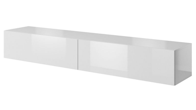 Szafka RTV MIRJAN 24 Slide 200 cm biały/biały połysk 1 szt.