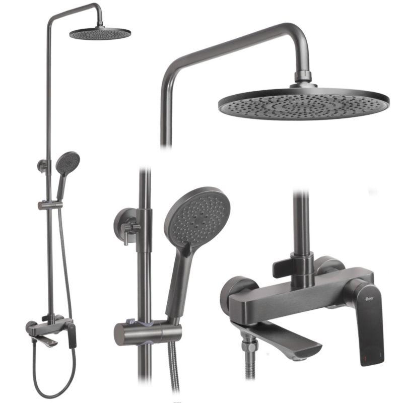 Zestaw Prysznicowy Rea Avalon Tytan 50X23X153Cm 1 Szt