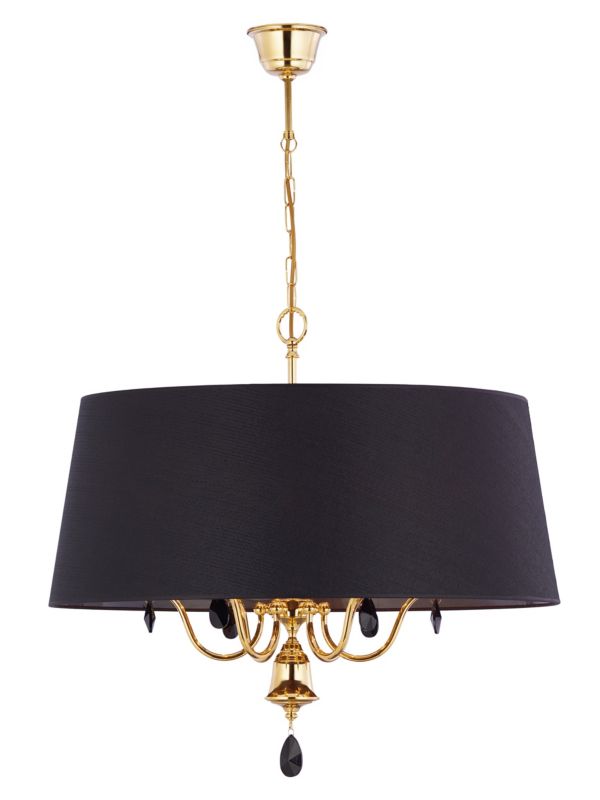 Lampa sufitowa Jupiter EGIDA złoto-czarna 6xE27x40W IP20 - 1 szt