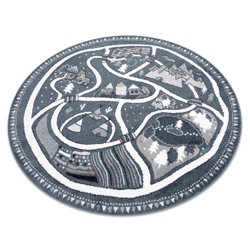 Dywan dla dzieci Fun RugsX koło 140 cm niebieski O343 1 szt.