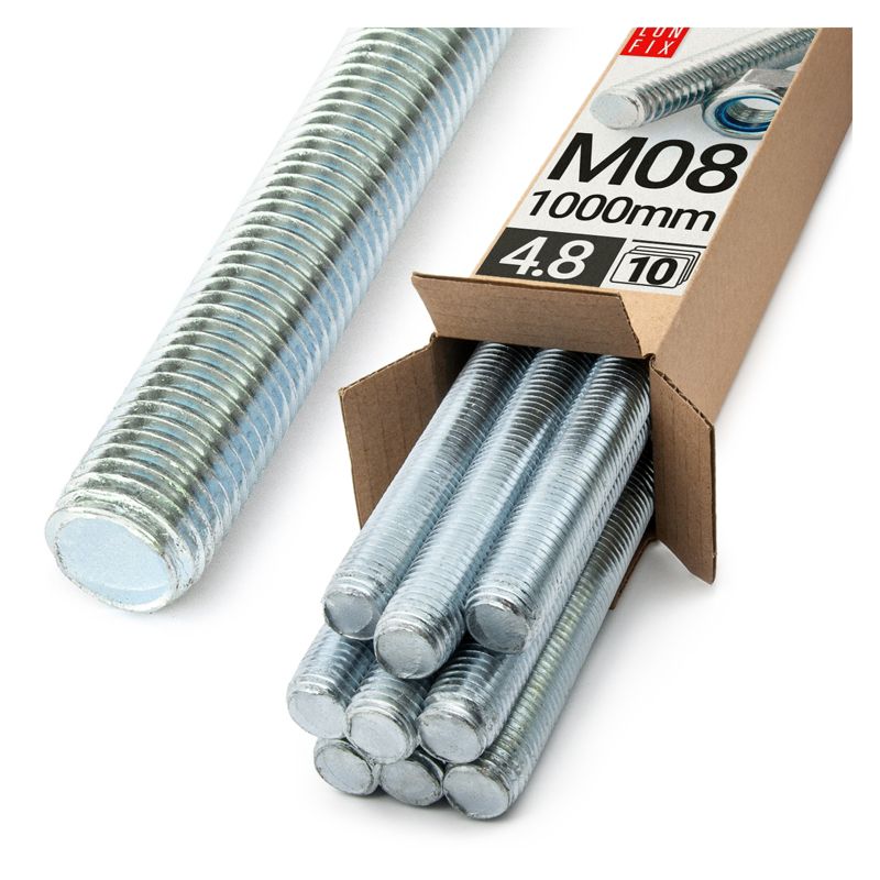 Pręt gwintowany Lun Fix kl.4.8 ocynkowany M8x1000 10szt.