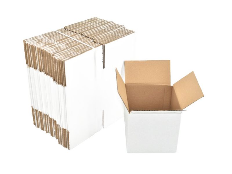 Kartony klapowe Neopak 150x150x150mm Białe, 50 szt.