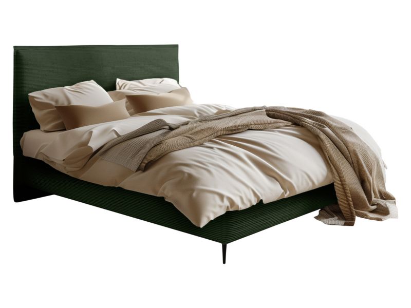Łóżko tapicerowane MIRJAN 24 Puretta 160x200 cm ciemnozielony 1 szt.