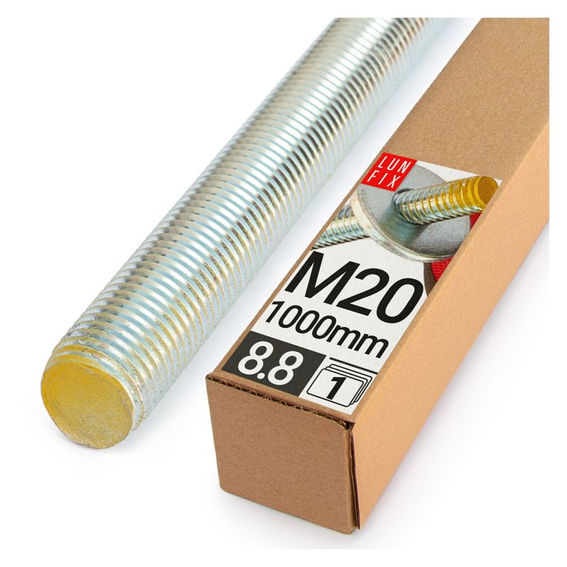 Pręt gwintowany Lun Fix kl.8.8 ocynkowany M20x1000 1szt.