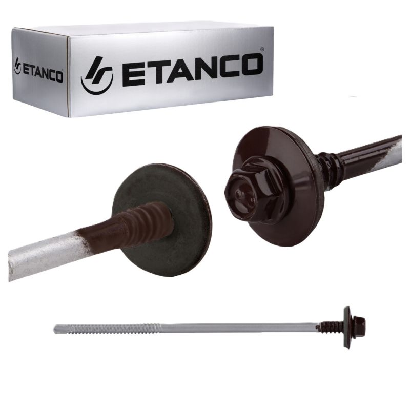 Wkręty dachowe Etanco GTR6 5,5/6,3x150 mm RAL 8017 100szt