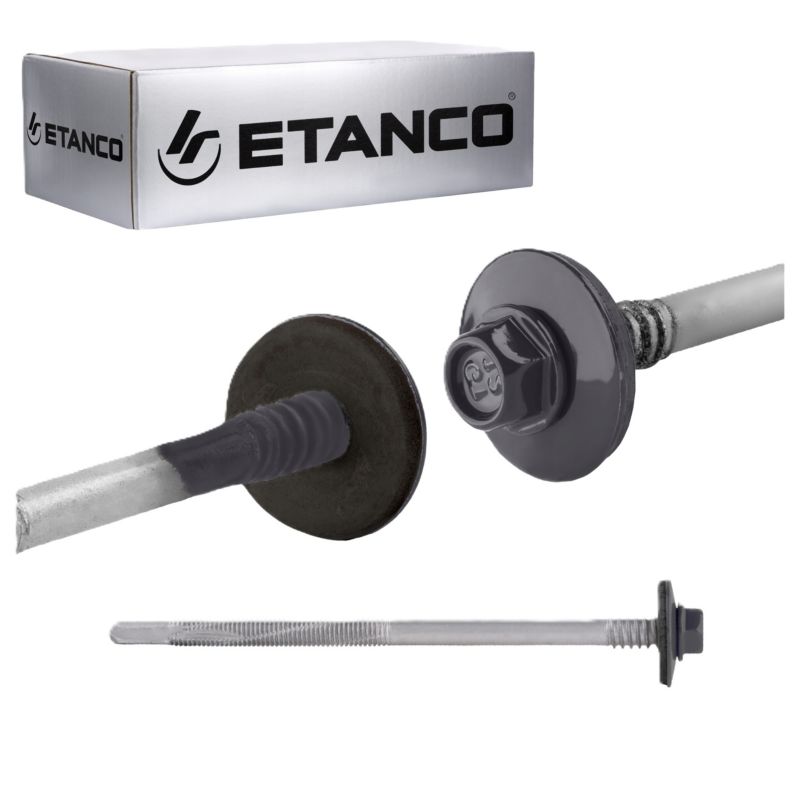 Wkręty dachowe Etanco GTR12 5,5/6,3x130 mm RAL 7016 100szt