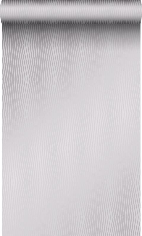 Tapeta Origin Wallcoverings nadruk graficzny błyszczącym jasnofioletowo-szarym 53 cm x 10.05 m - 1 rol.