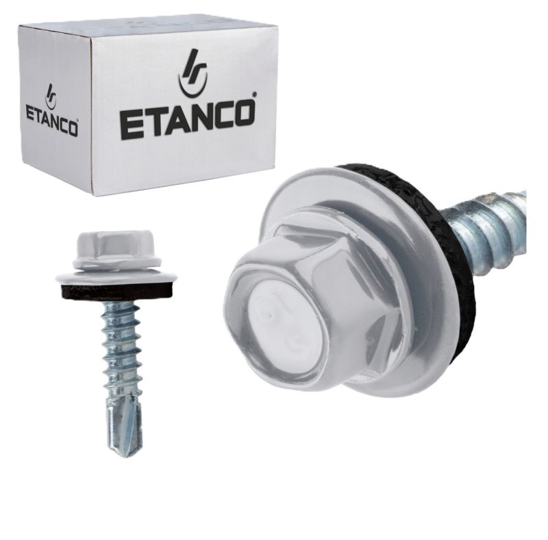 Wkręty samowiercące Etanco GT5 Z14 malowane RAL 9006 5,5x25 mm 250szt