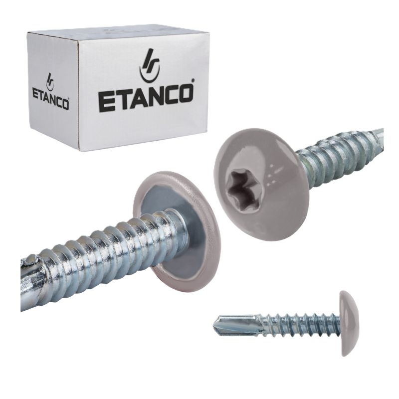 Wkręty samowiercące Etanco GT5 PH Lakierowane RAL 9007 5,5x25 mm 500szt