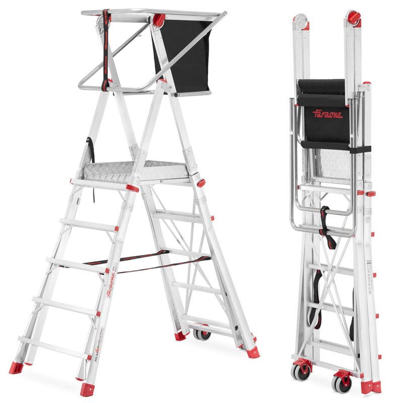 Drabina magazynowa jezdna FARAONE z wejściem jednostronnym - model PLS 5 1szt.