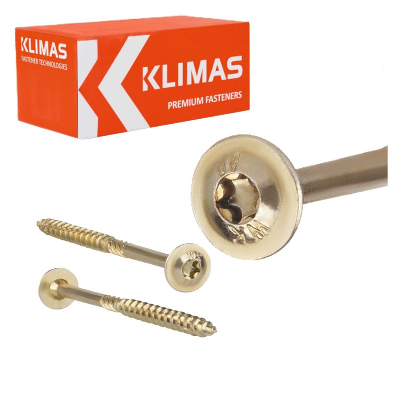 Wkręty ciesielskie Klimas łeb talerzowy TORX 8x200 mm 50szt