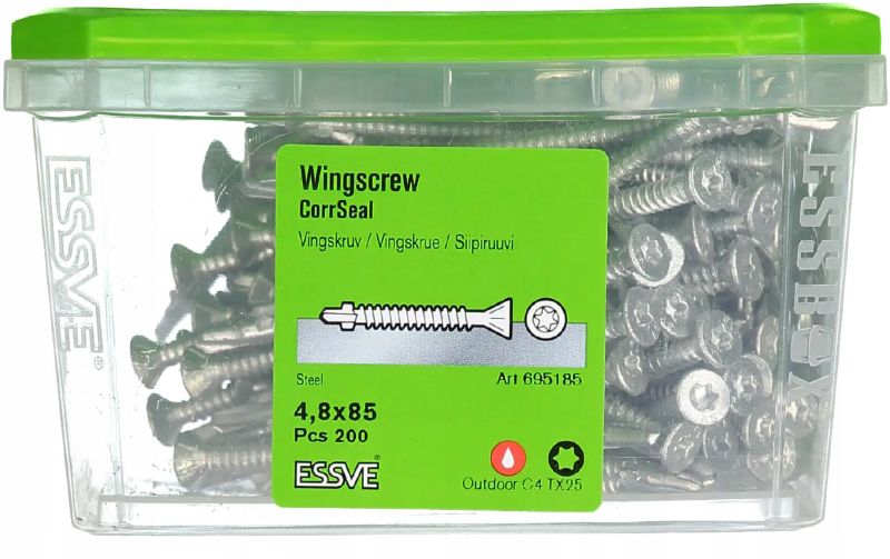 Wkręty Samowiercące 4,8X85Mm Essve Drewno-Metal Tx25 Coorseal C4 200Szt.