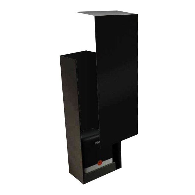 Skrzynka na automat do bramy przesuwnej czarna struktura