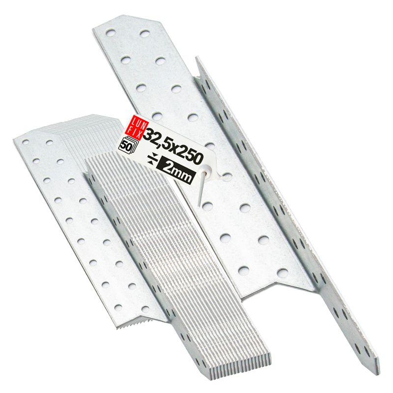 Łącznik krokwiowy Lun Fix 32,5x250 mm prawy 50 szt.