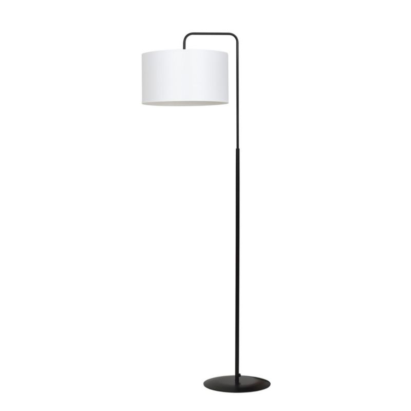 Lampa podłogowa stojąca Emibig Trapo czarno-biała 1 x E27 x 15W wym: 150 x 50 x 35 cm - 1 szt.