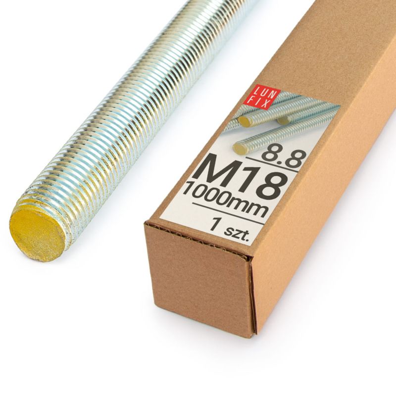 Pręt gwintowany Lun Fix kl.8.8 ocynkowany M18x1000 1szt.