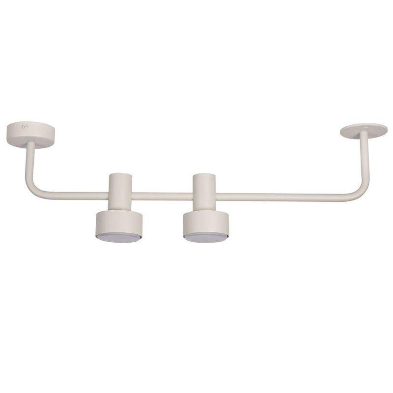 Spot oprawa sufitowa Sigma Lighting Mona szary beż 2 x GX53 x IP20 wym: 20 x 80 x 8 cm - 1 szt.