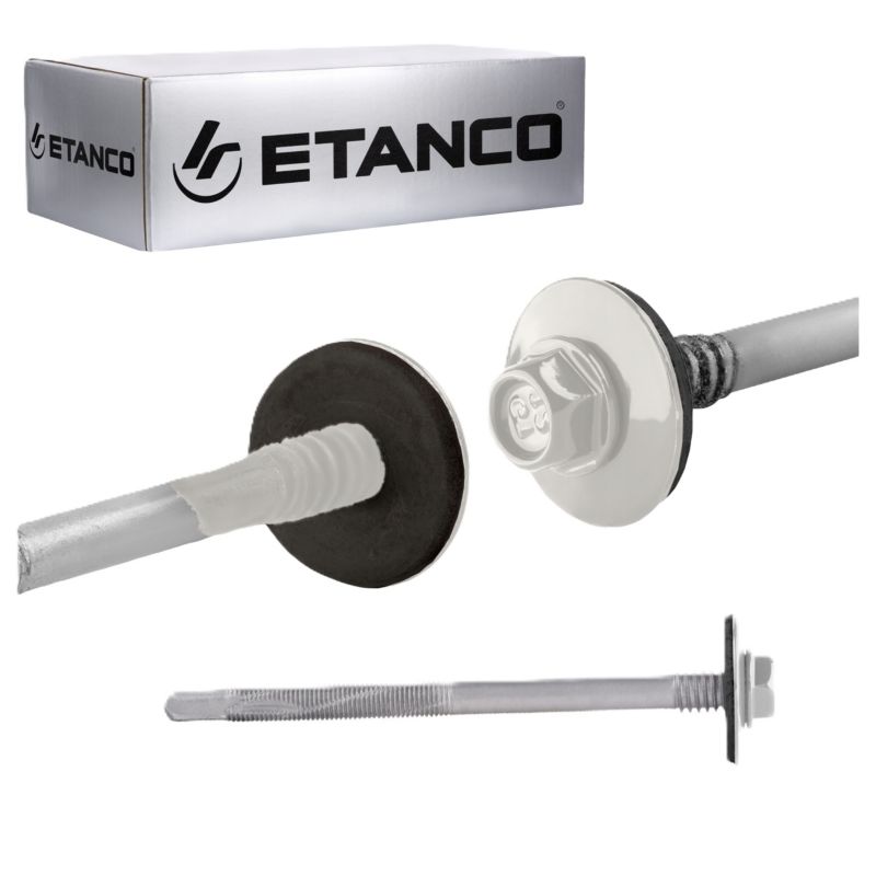 Wkręty dachowe Etanco GTR12 5,5/6,3x130 mm RAL 9010 100szt