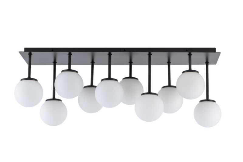 Lampa sufitowa wisząca Sigma Lighting Tulia 4025 czarno-biała dekoracyjna 10xG9 x 1 szt.