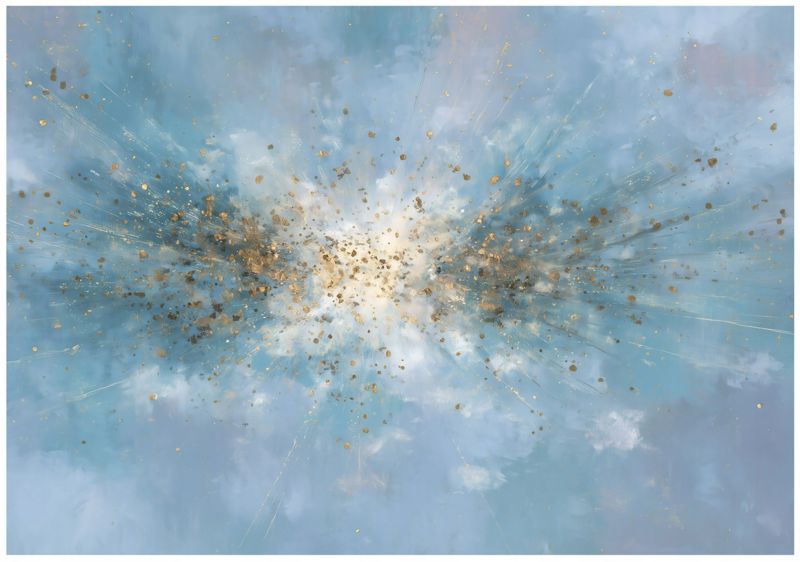 Fototapeta WALLARENA Do Sypialni Salonu Na Flizelinie Abstrakcja Beton Nowoczesna Niebieski 300x210 cm 16417VX6 1 szt.