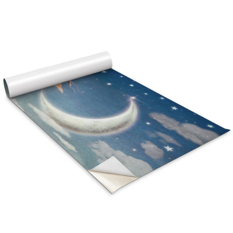 Okleina Meblowa Do Sypialni I Garderoby Wallfluent 100x50 cm Kobieta na księżycu Okleina Na Biurko I Regał 1 rol.