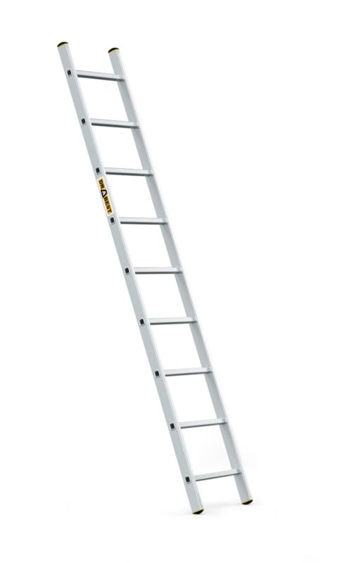 Drabina aluminiowa profesjonalna przystawna DRABEST 1x9 stopni 1szt.