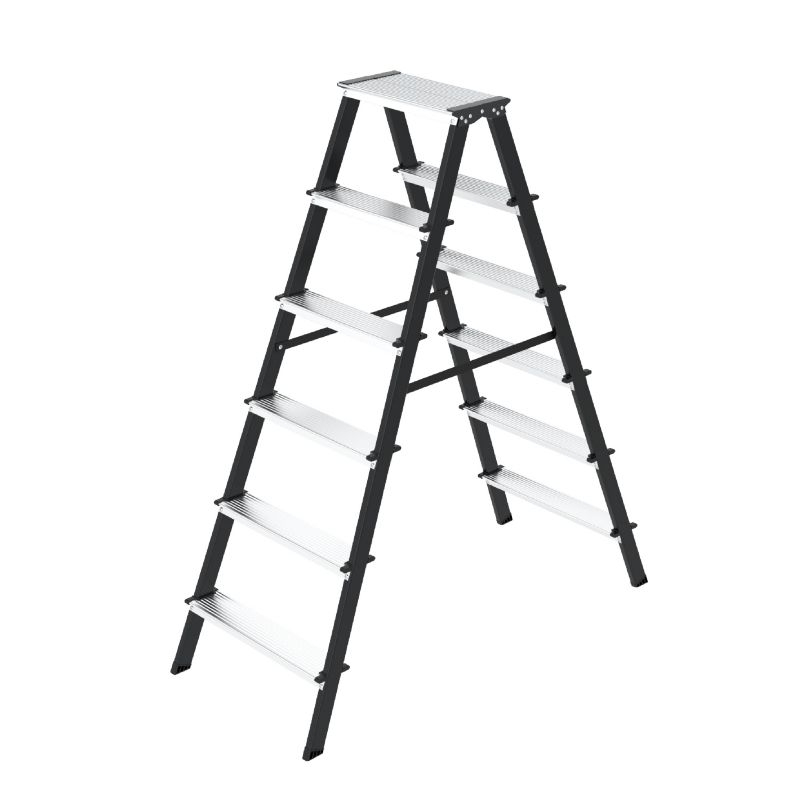 Drabina HIGHER domowa dwustronna składana HIGHER 2x6 stopni 150kg 1 szt.