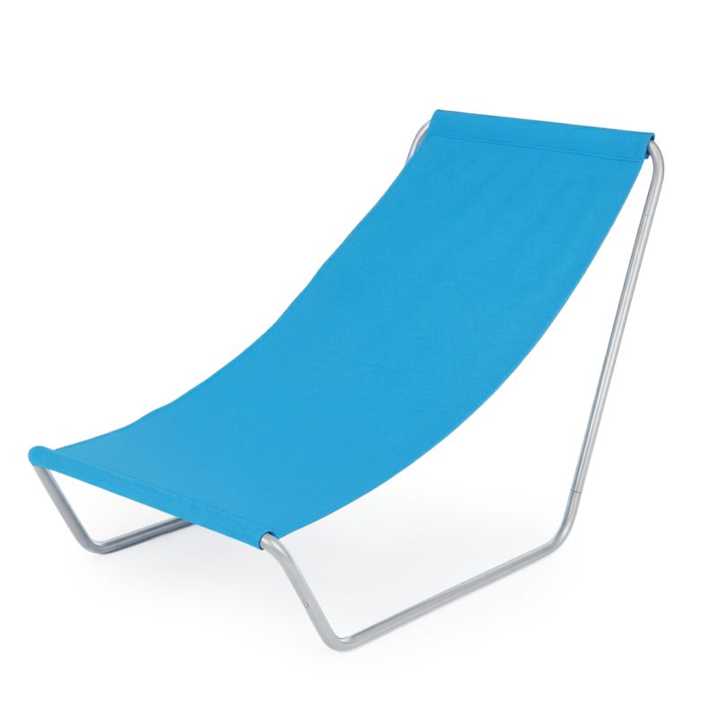 Leżak turystyczny Be-active.pl plażowy składany z torbą błękitny 1szt