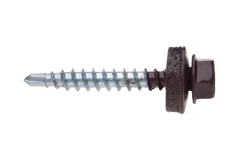 Wkręty Farmerskie Etanco Do Blachy, Zszywka 4,8X20Mm, Ral 8017 250 szt.