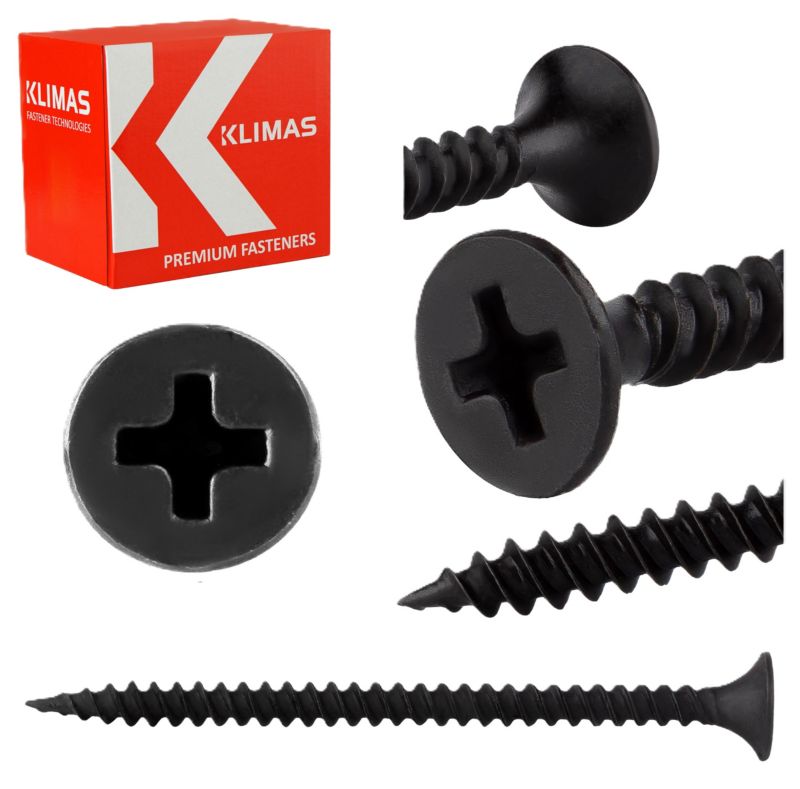 Wkręty do płyt GK Klimas KSGM do metalu fosfatowane 3,5x55 mm 500szt