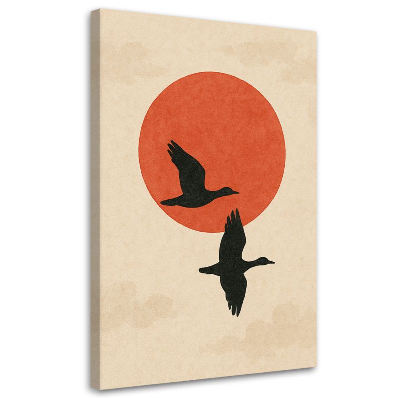 Obraz do salonu Feeby Ptaki Japandi Minimalizm 80x120cm 1szt