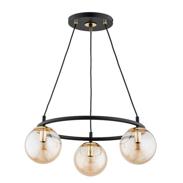 Lampa wisząca Alfa Ringo 4276 czarno-złota ring 3xE14 x 10W 1 szt.