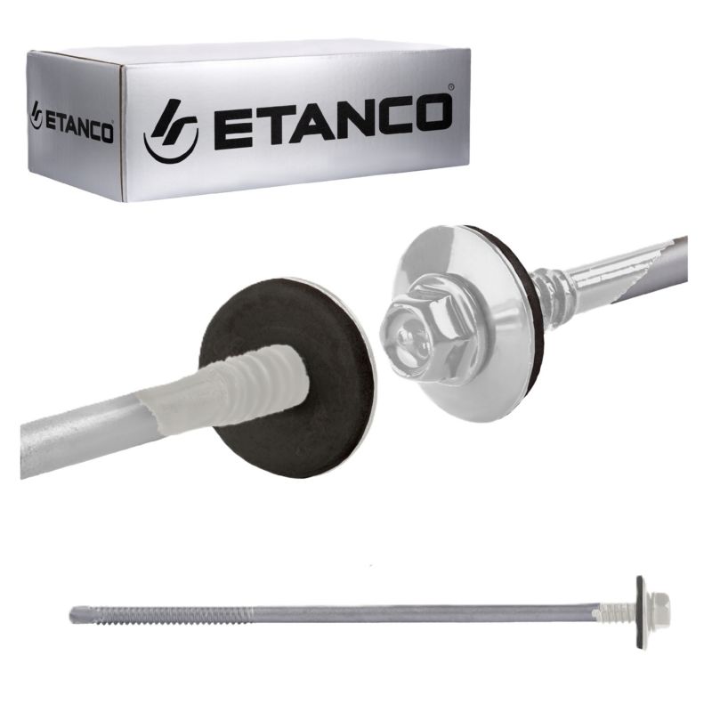 Wkręty konstrukcyjne Etanco GTR6 SP A19 Lakierowane RAL 9010 5,5/6,3x175 mm 100szt