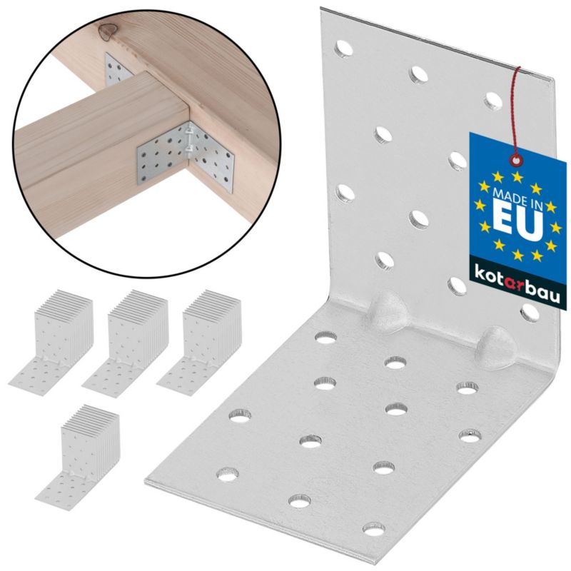 Kątownik łącznik KOTARBAU budowlany 80x80x60 mm 50 szt.