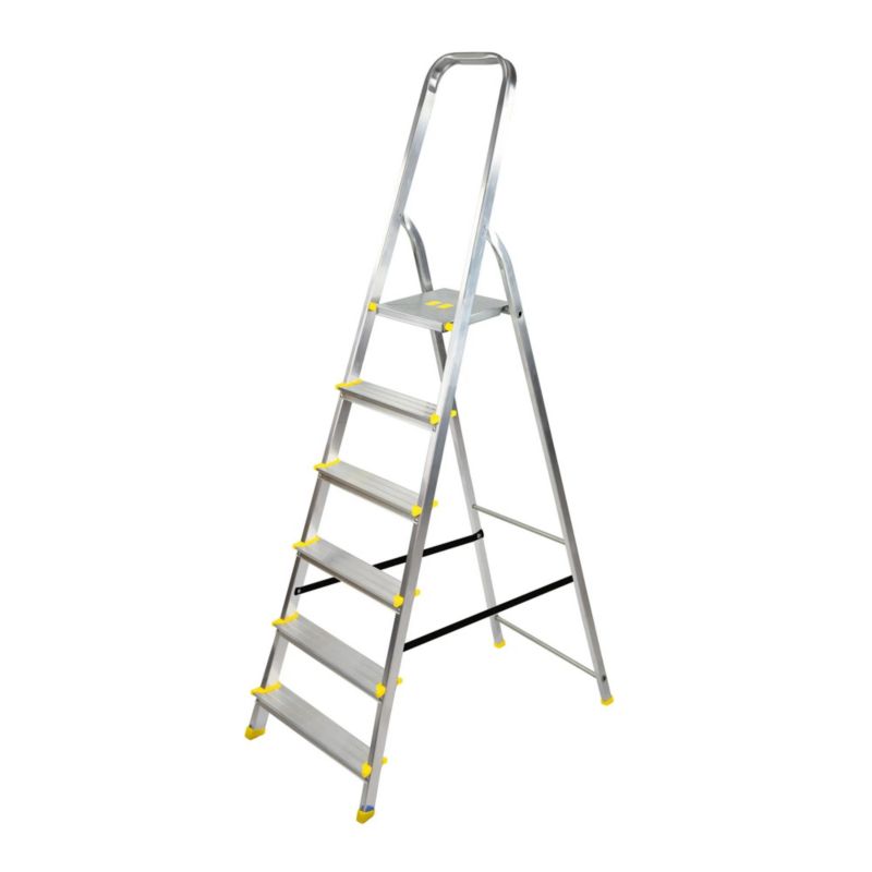 Drabina aluminiowa 6-stopniowa Bayersystem BS-DA6 BD 150kg 1 szt.