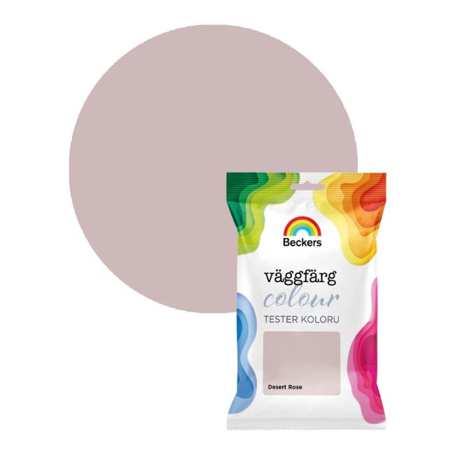 Tester farby kolorowej Beckers Vaggfarg Colour desert rose 0,05 l