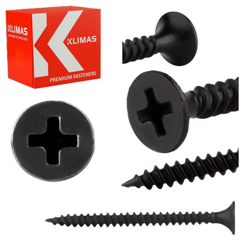 Wkręty do płyt GK Klimas KSGM do metalu fosfatowane 3,5x45 mm 500szt