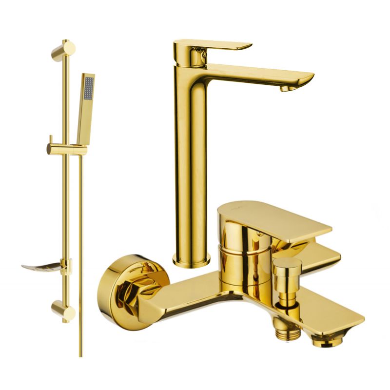 Zestaw wannowy Mexen Alfa złoty 745713DF02-50 1 szt.