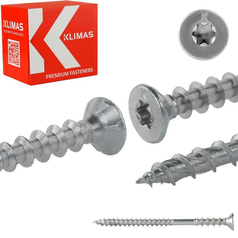 Wkręty dystansowe Klimas WKSS regulacyjne ocynkowane 6,0x100 mm 100szt