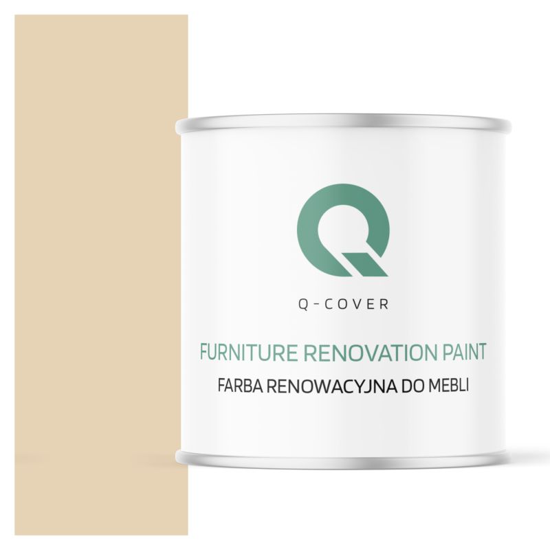 Farba Renowacyjna do Mebli Q-Cover Kremowo beżowy RAL1015 Mat 2.5L
